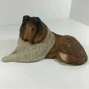 1984 Sandicast  reclining collie sculpture